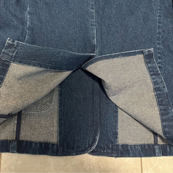 Vintage Orvis Womens Safari Style Blue Denim Jacket- Leather Trim- Size 8 NWOT - Picture 10 of 10